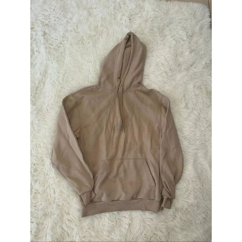 Size S tan hoodie divided